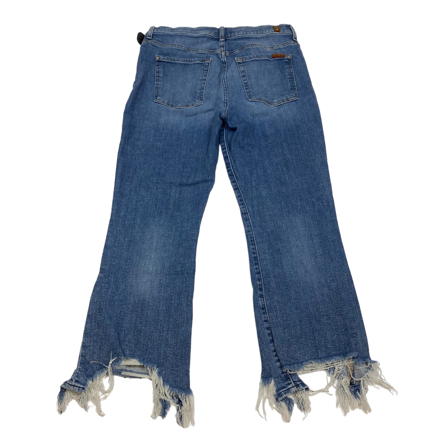 Blue Denim Jeans Designer 7 For All Mankind, Size 12
