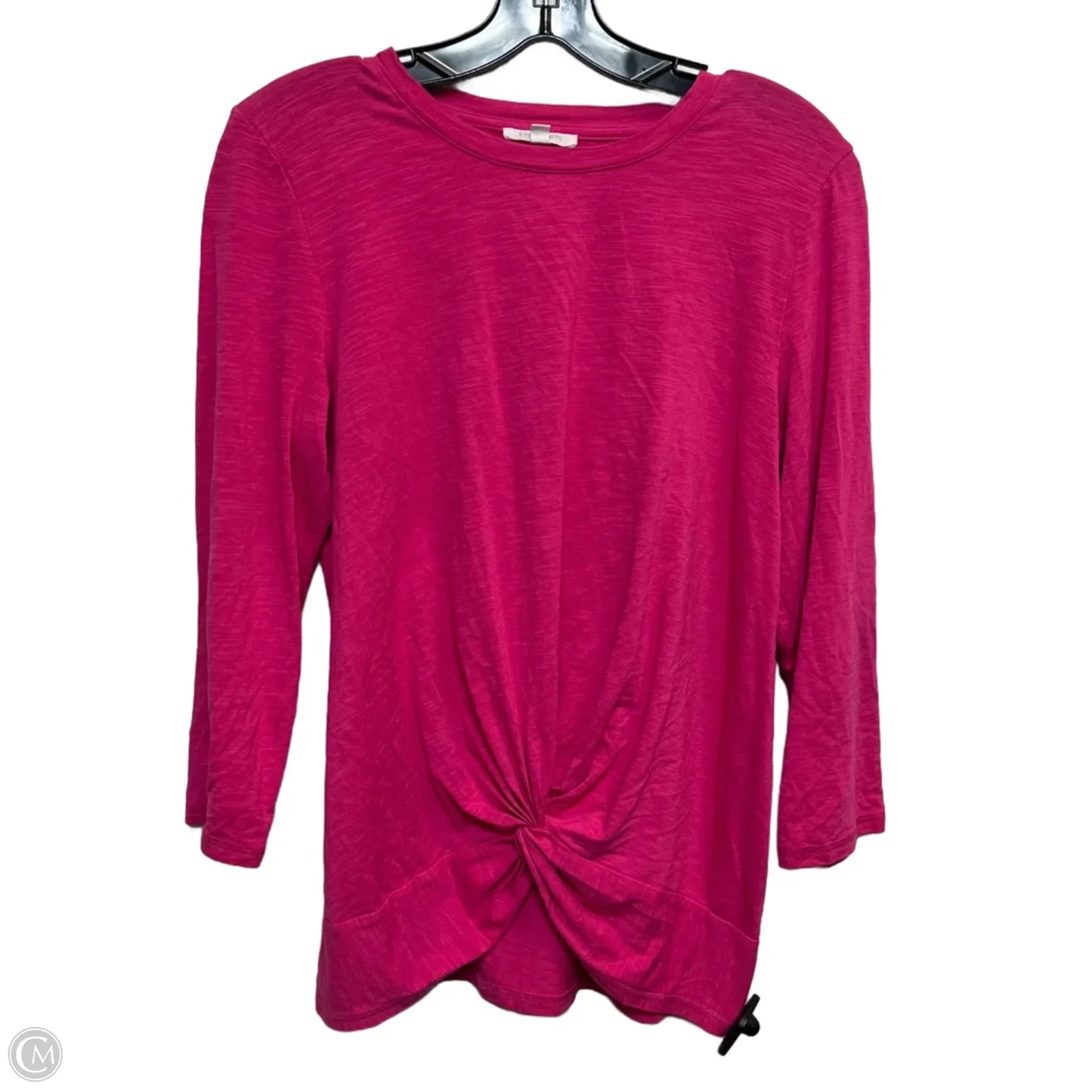 Top 3/4 Sleeve By Talbots In Pink, Size: M