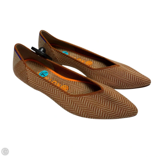 Shoes Designer By Rothys In Orange & Tan, Size: 7.5