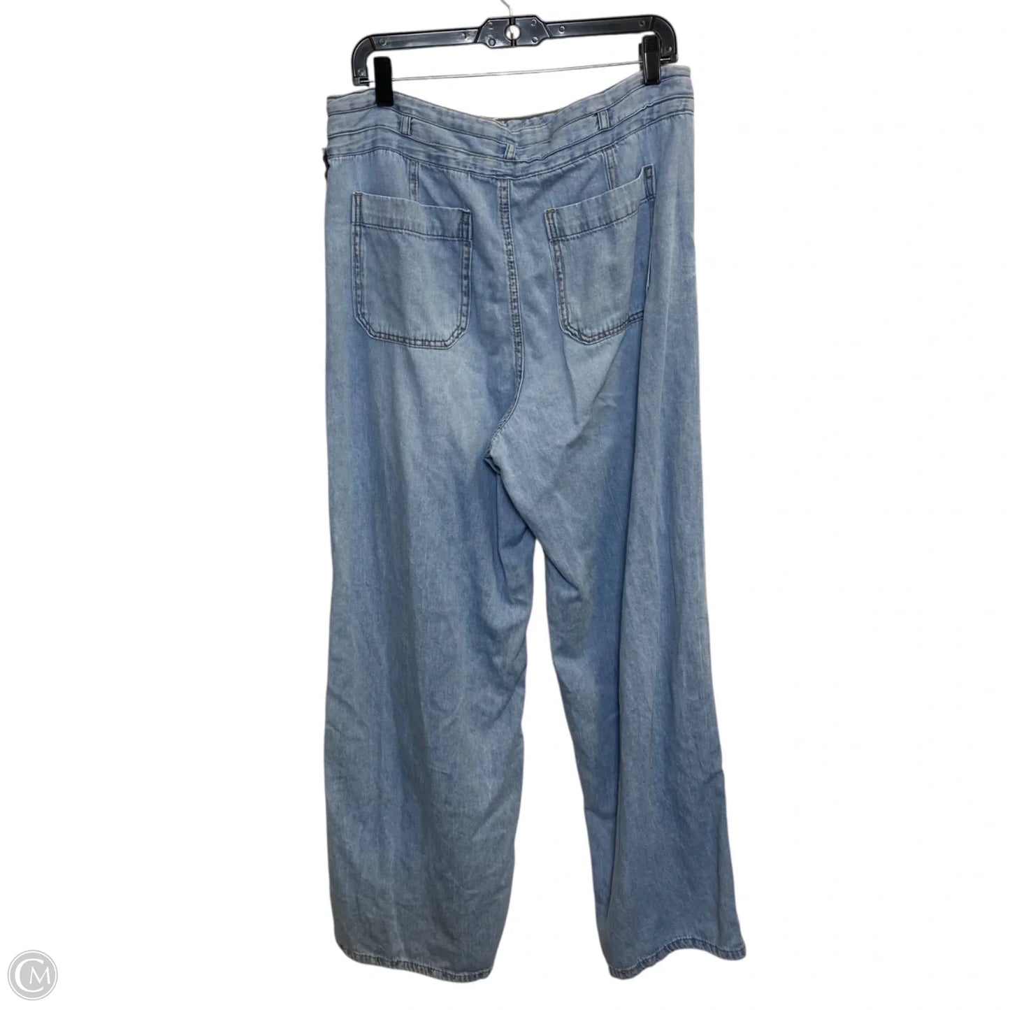 Jeans Wide Leg By Kensie In Blue Denim, Size: 14