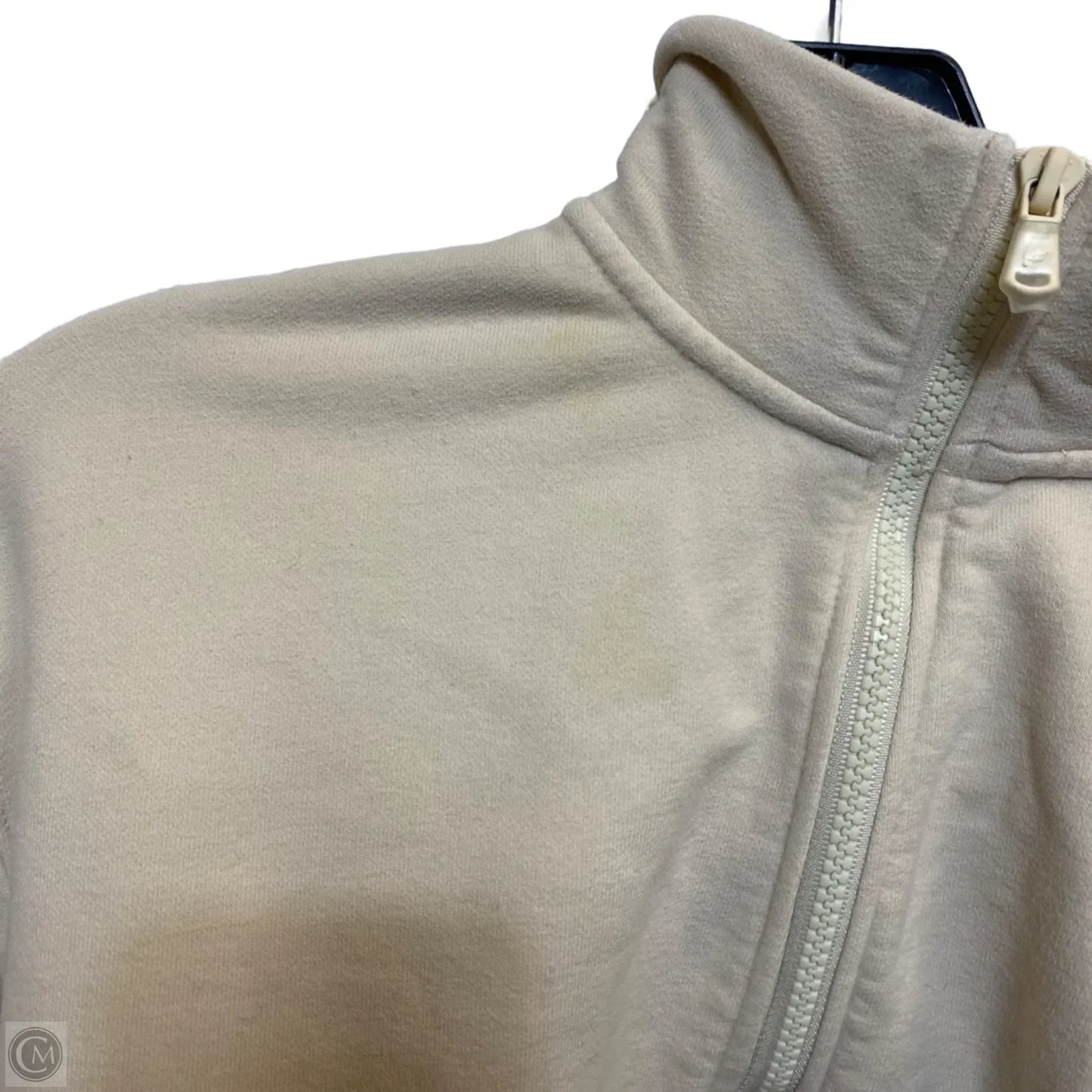 Athletic Sweatshirt Collar By Fabletics In Tan, Size: S