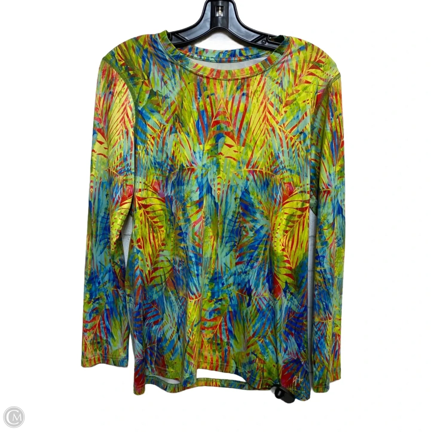 Athletic Top Long Sleeve Crewneck By Guy Harvey In Multi-colored, Size: S