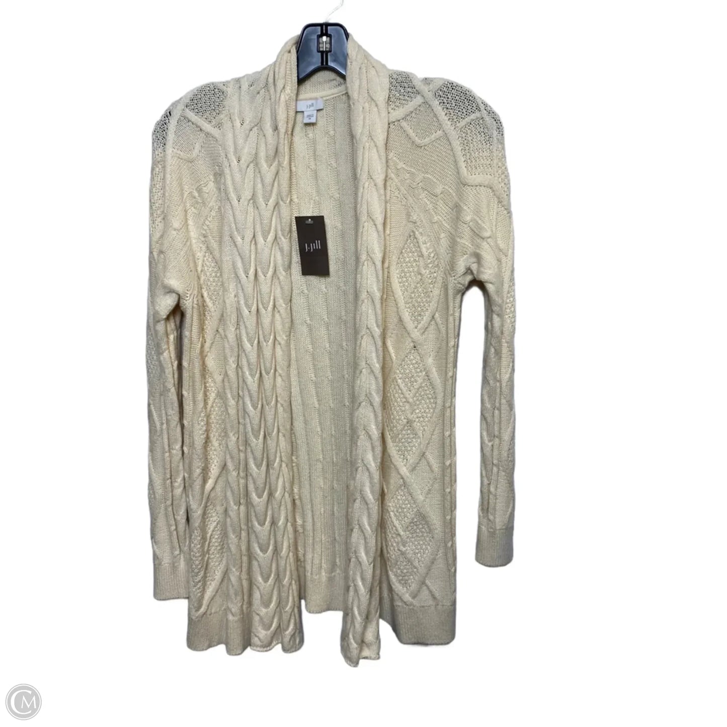 Sweater Cardigan By J. Jill In Cream, Size: Xs