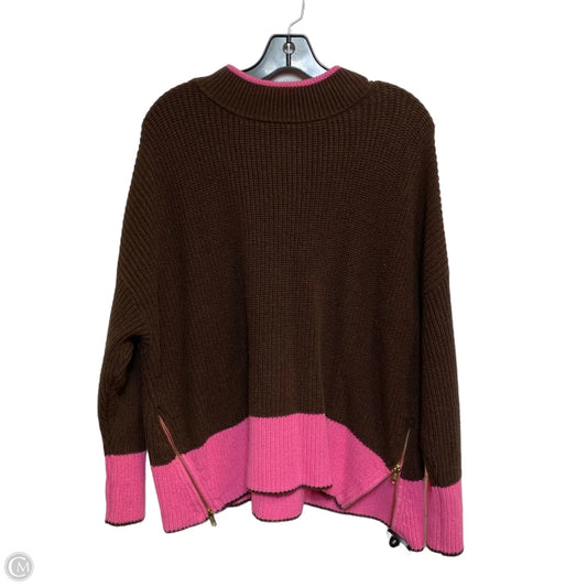 Sweater By Crown And Ivy In Brown & Pink, Size: Lp