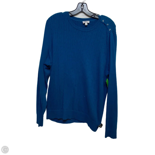 Sweater By Kim Rogers In Blue, Size: Xxl