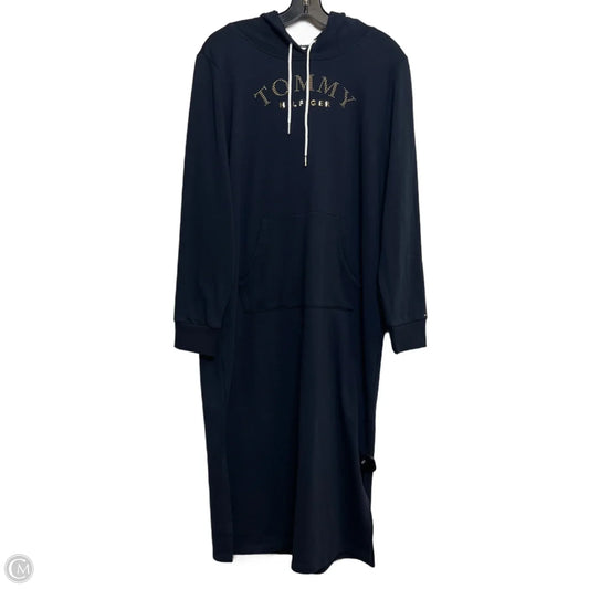 Dress Sweater By Tommy Hilfiger In Navy, Size: L