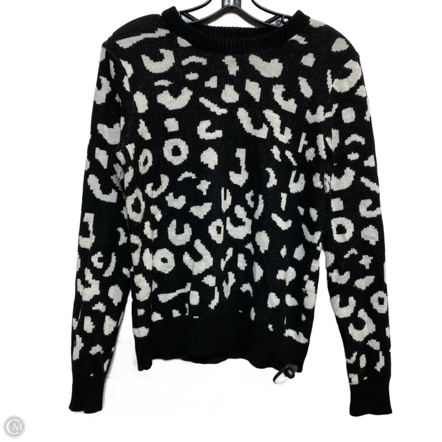 Sweater By Jessica Simpson In Black & White, Size: M