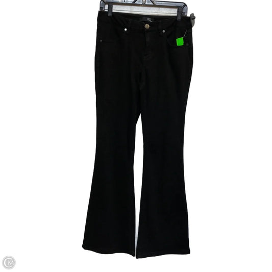 Jeans Flared By 1822 Denim In Black Denim, Size: 10