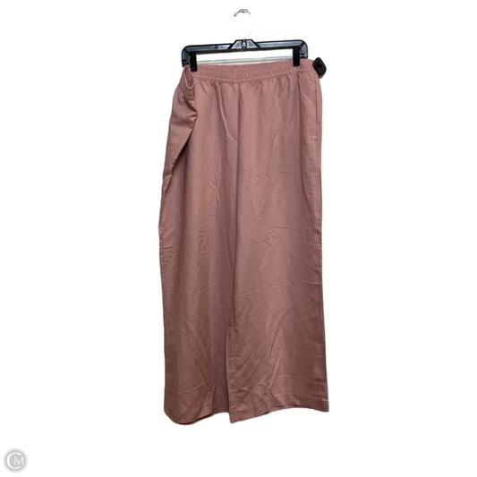 Pants Linen By H&m In Pink, Size: Xl