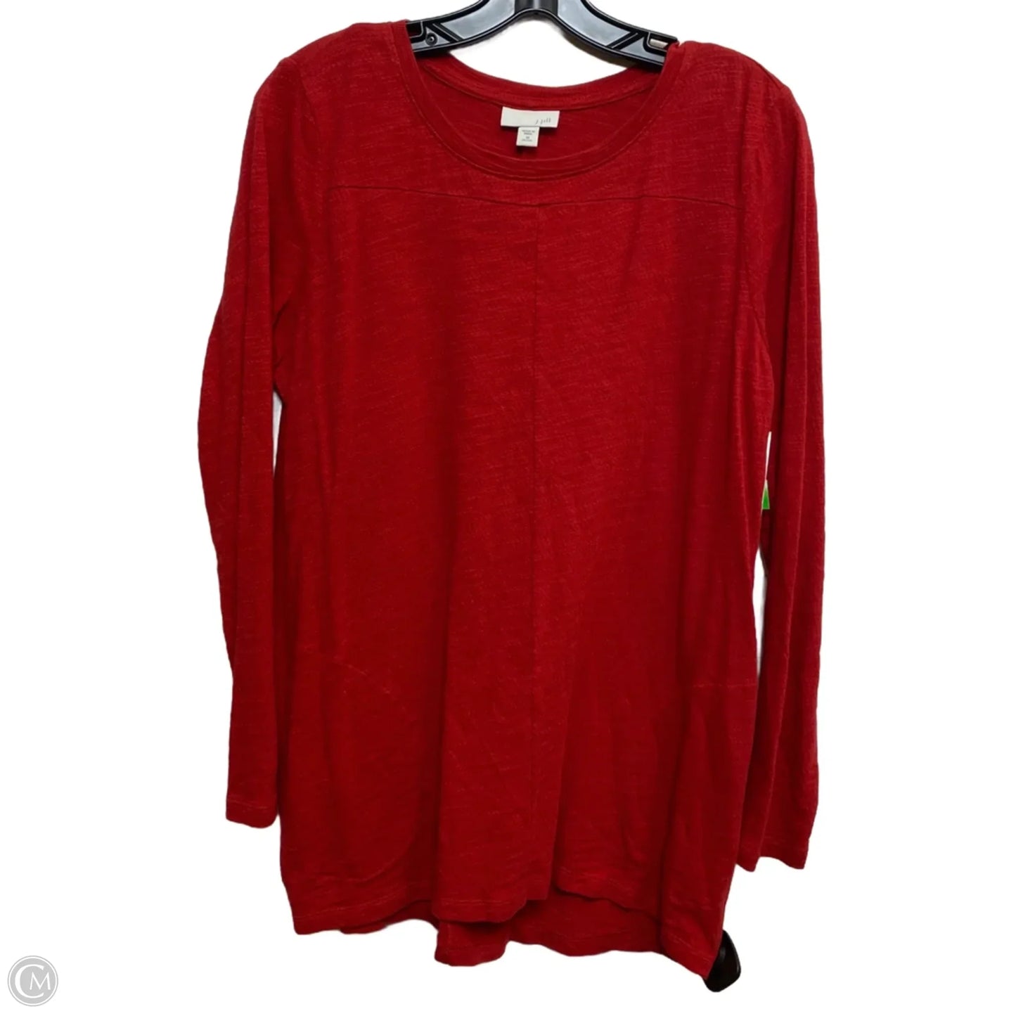 Top Long Sleeve By J. Jill In Red, Size: Mp