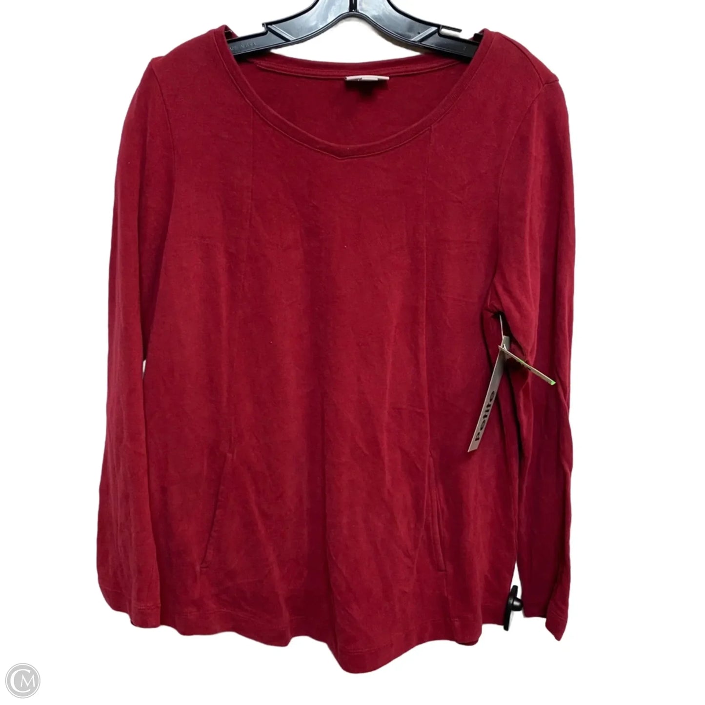 Top Long Sleeve By Pure Jill In Red, Size: Mp