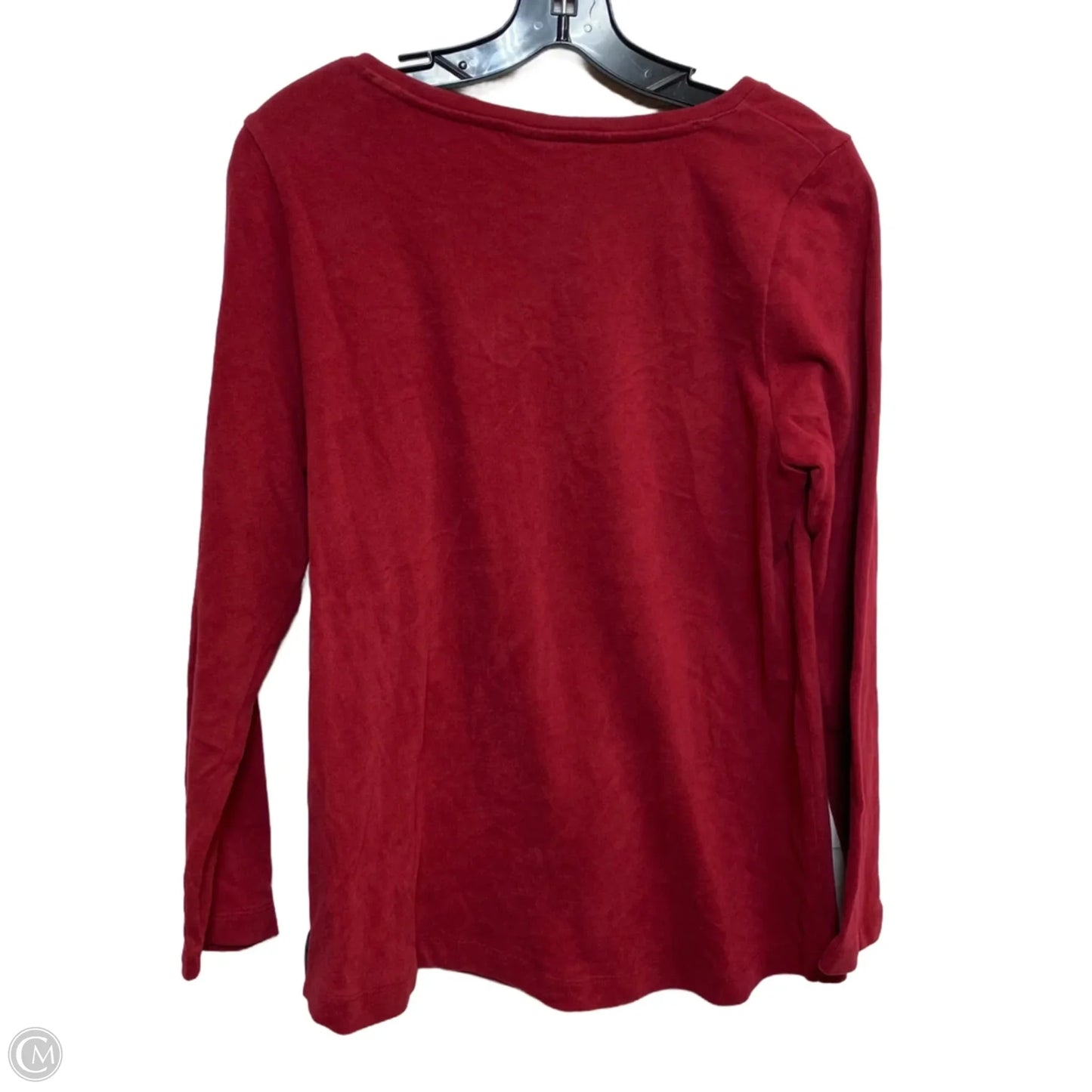 Top Long Sleeve By Pure Jill In Red, Size: Mp