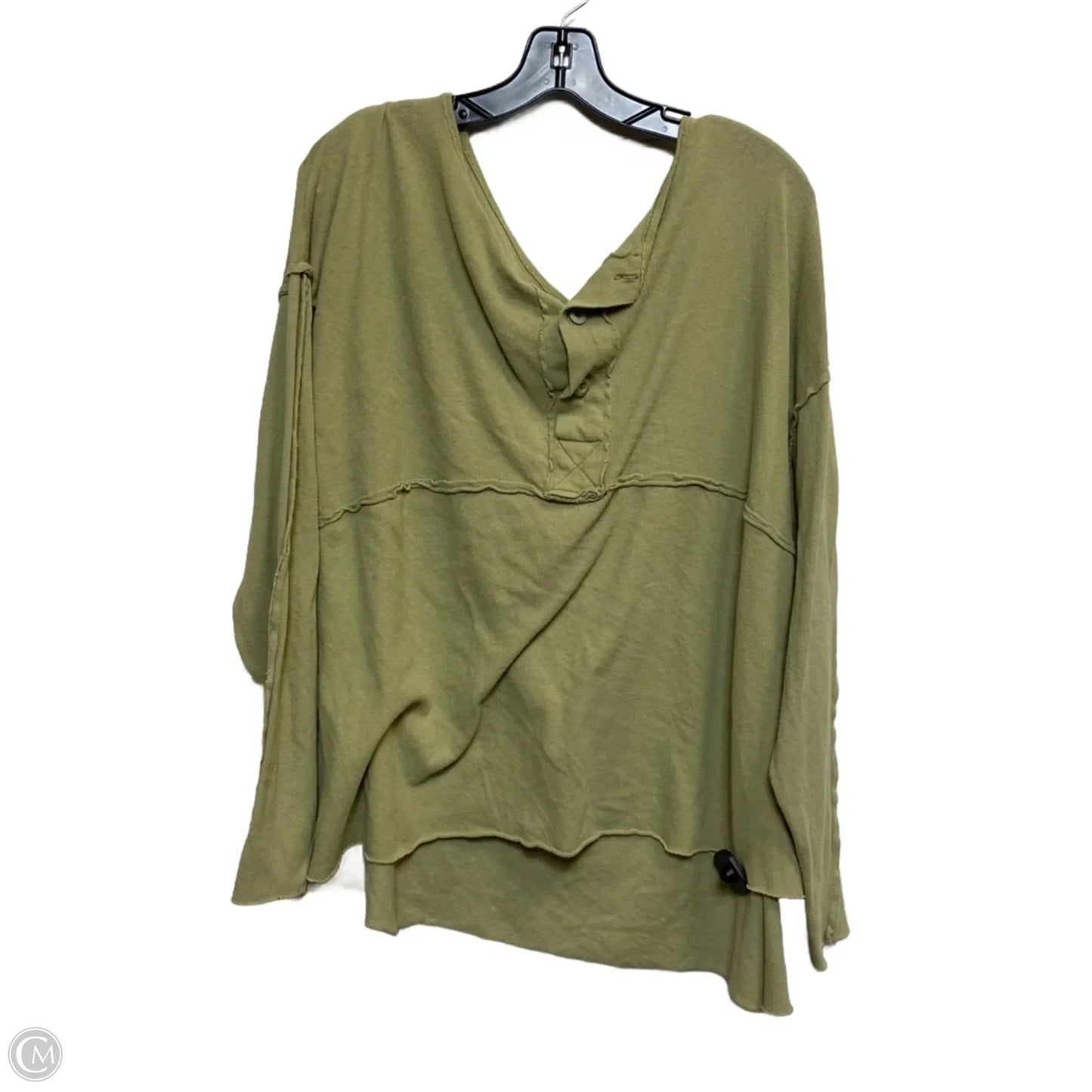 Top Long Sleeve By Urban Outfitters In Green, Size: M