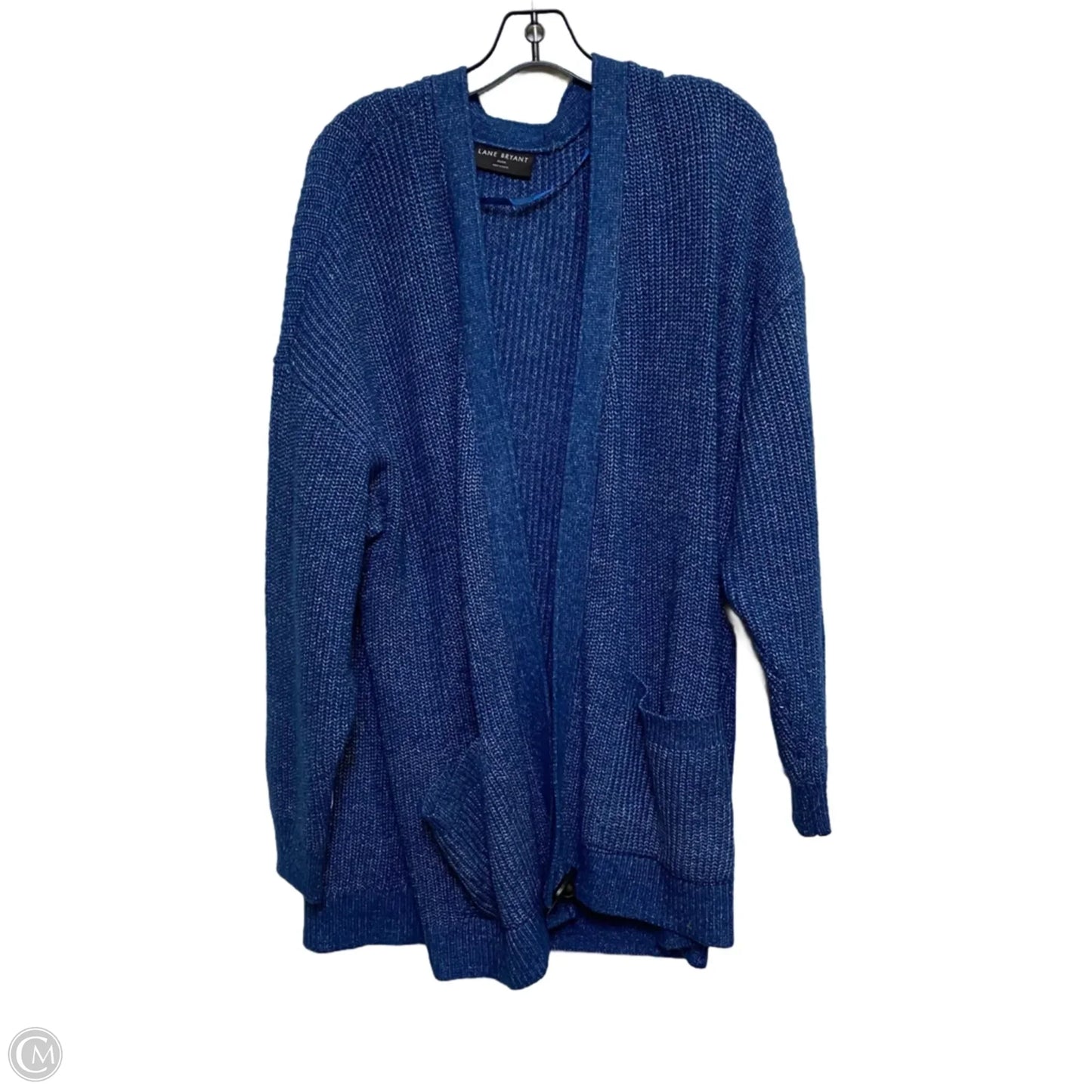 Sweater Cardigan By Lane Bryant In Blue, Size: 3x