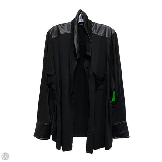 Top Long Sleeve By Lane Bryant In Black, Size: 4x