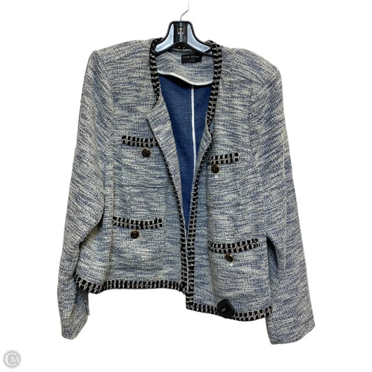 Blazer By Lane Bryant In Blue & Cream, Size: 3x