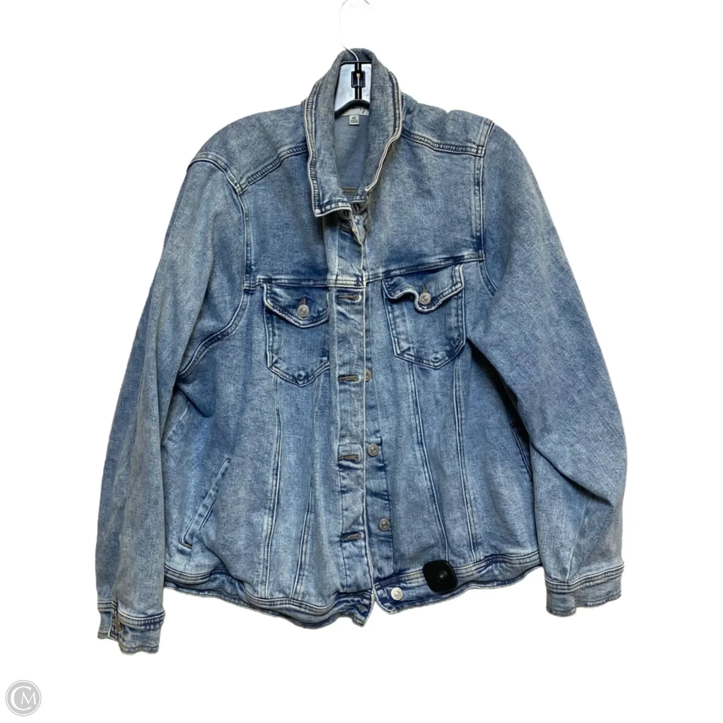 Jacket Denim By Wonderly In Blue Denim, Size: 4x