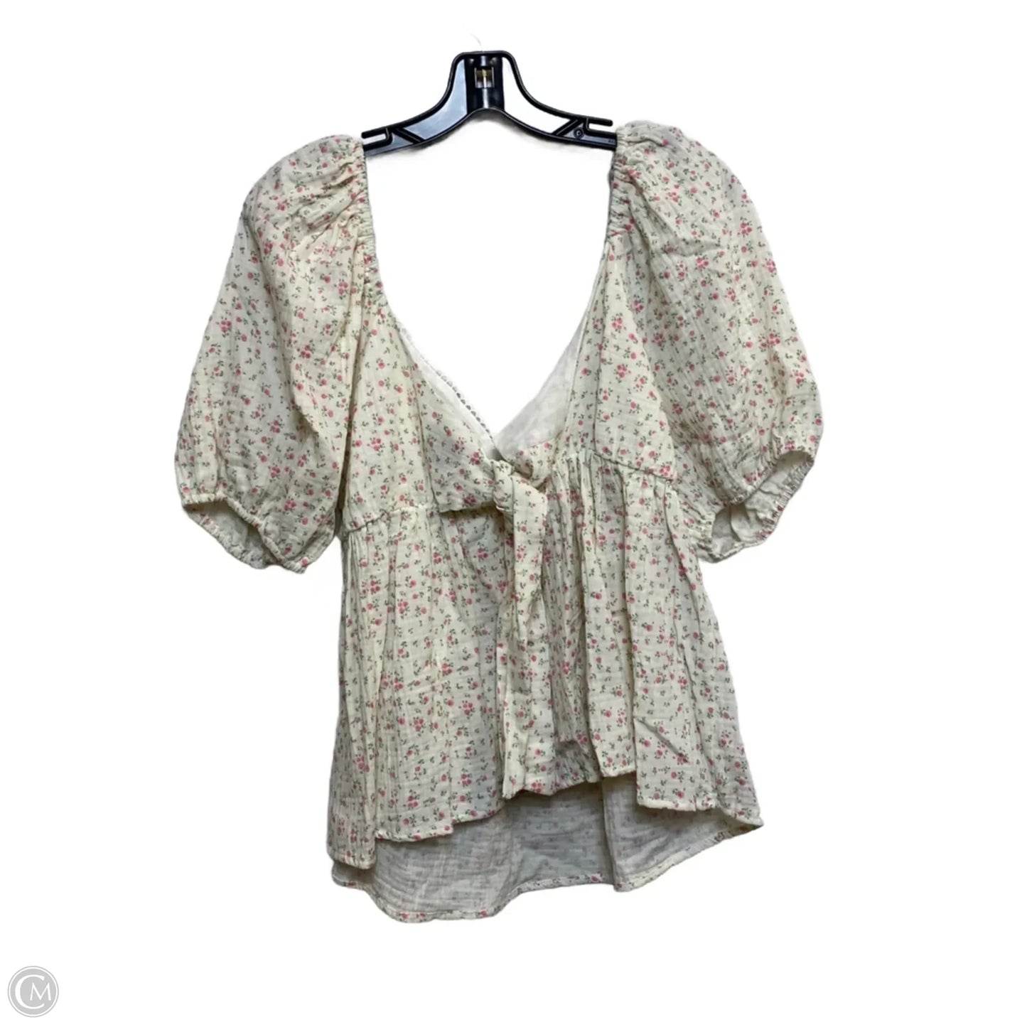 Top Short Sleeve By Arula In Cream, Size: 2x