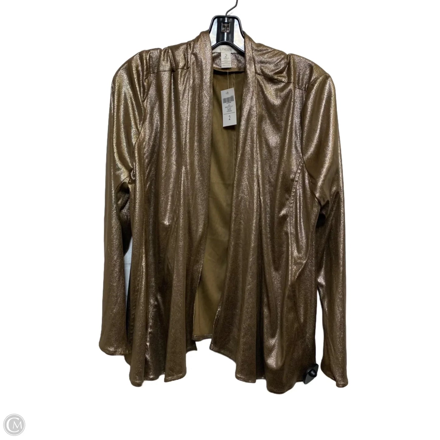 Cardigan By Chicos In Bronze, Size: L