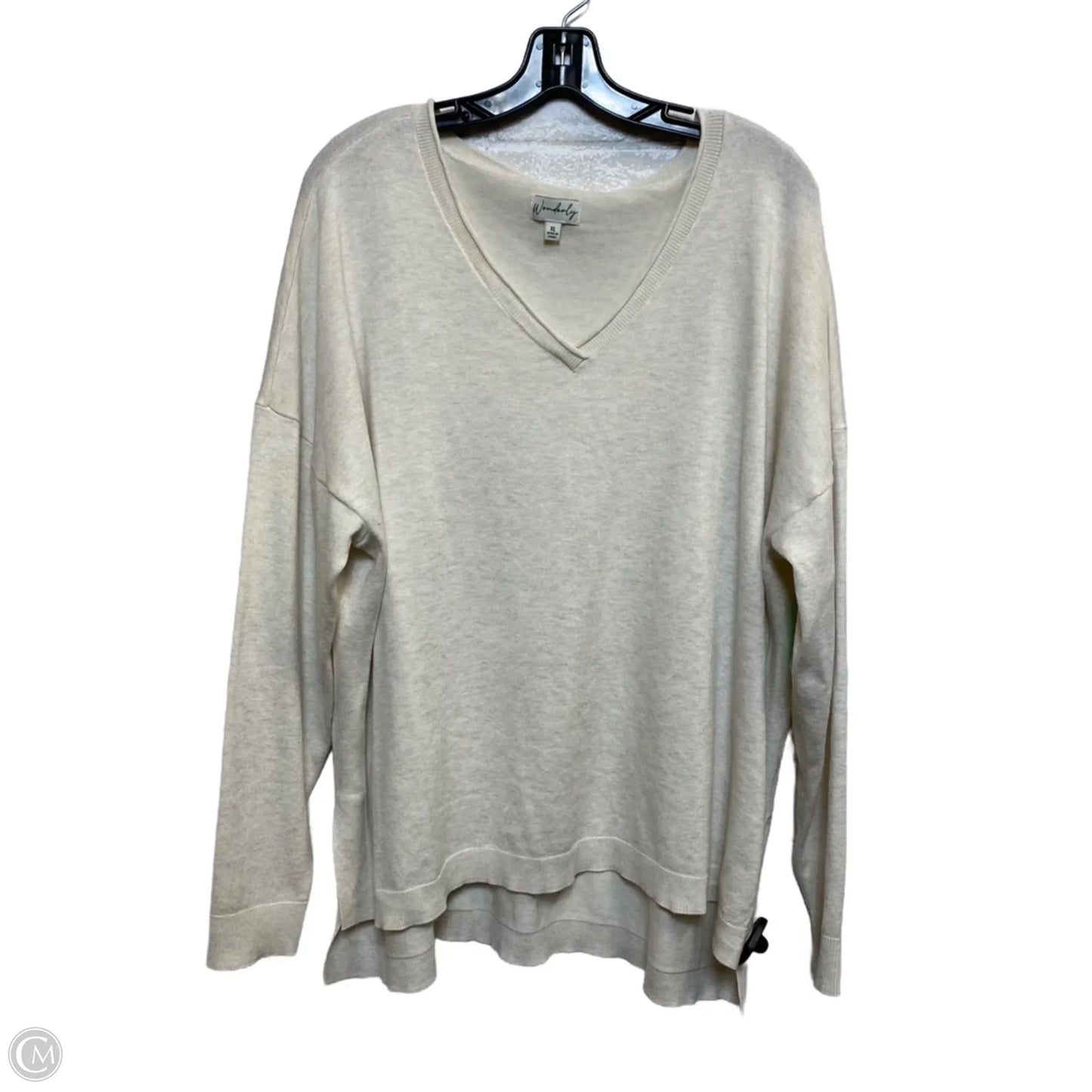Sweater By Wonderly In Cream, Size: Xl