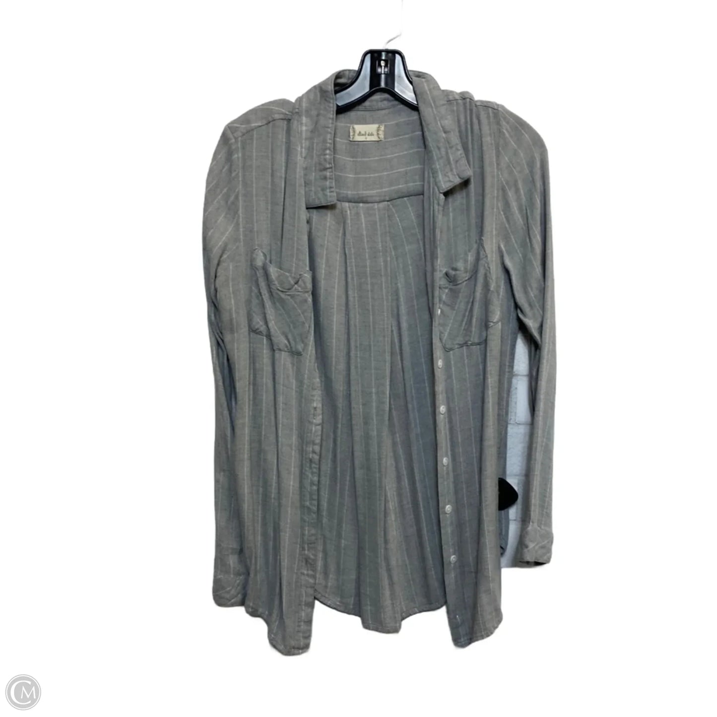Top Long Sleeve By Altard State In Grey, Size: S