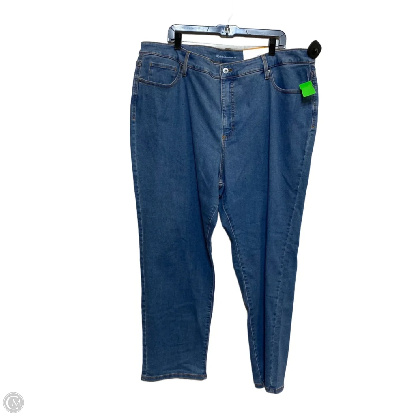 Jeans Straight By Style And Company In Blue Denim, Size: 24