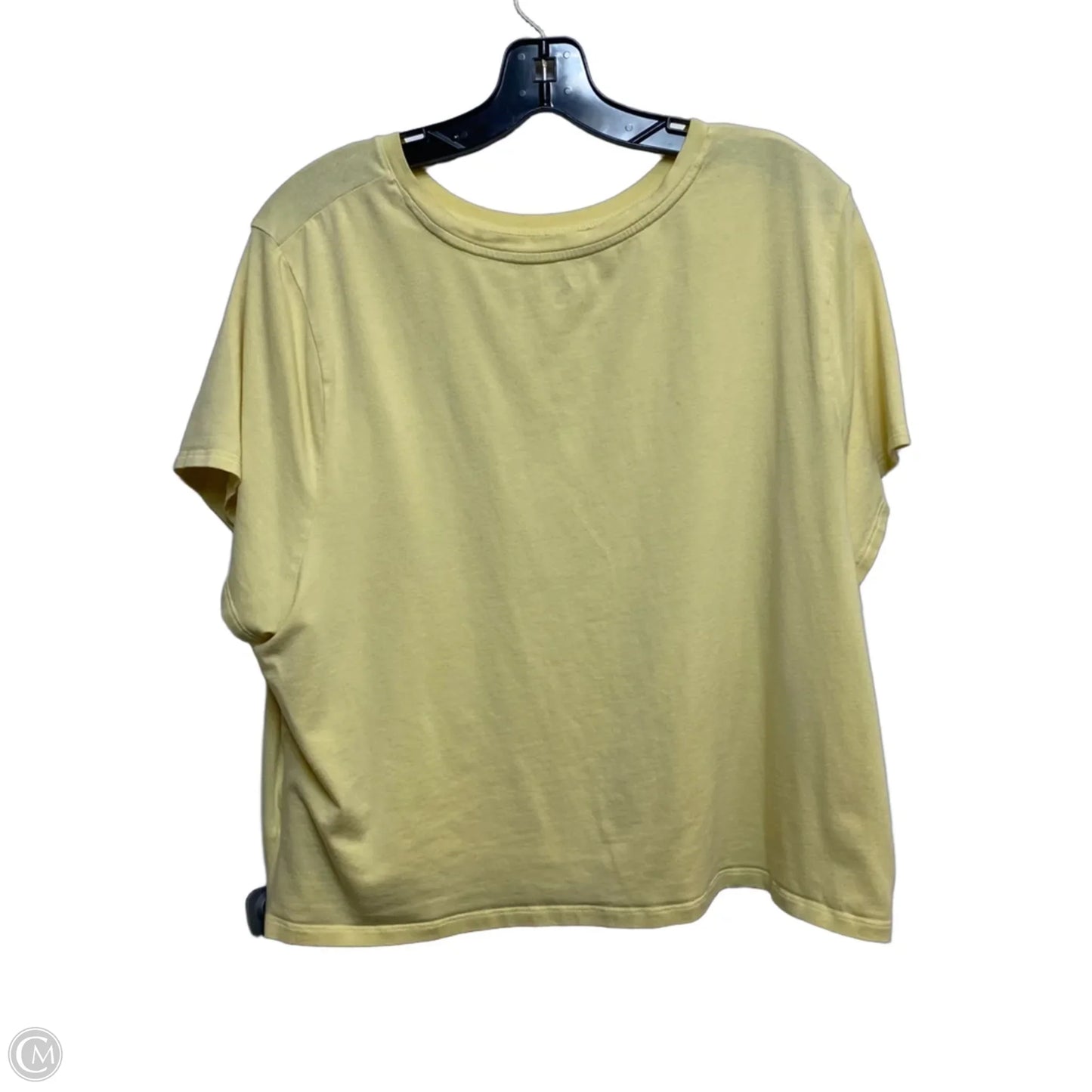 Top Short Sleeve Basic By Old Navy In Yellow, Size: 3x