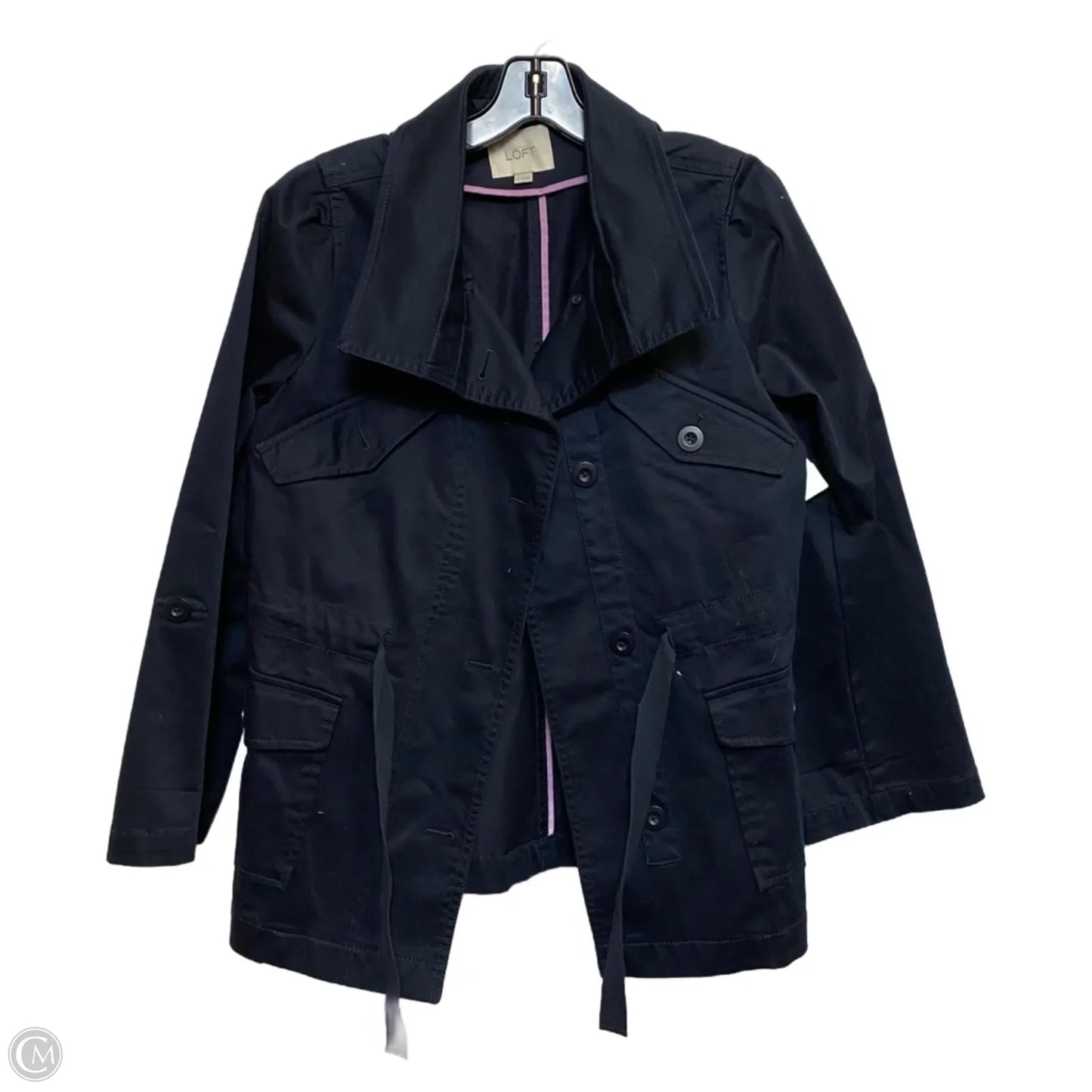 Jacket Utility By Loft In Navy, Size: M
