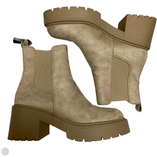 Boots Ankle Heels By Madden Girl In Tan, Size: 7