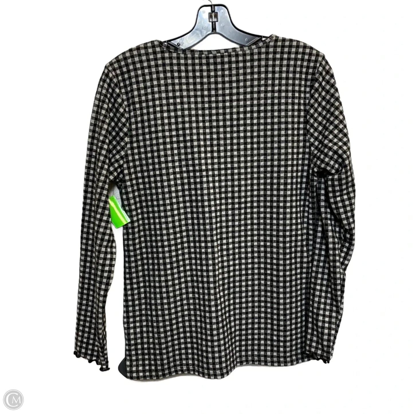 Top Long Sleeve By Old Navy In Black & Grey, Size: M