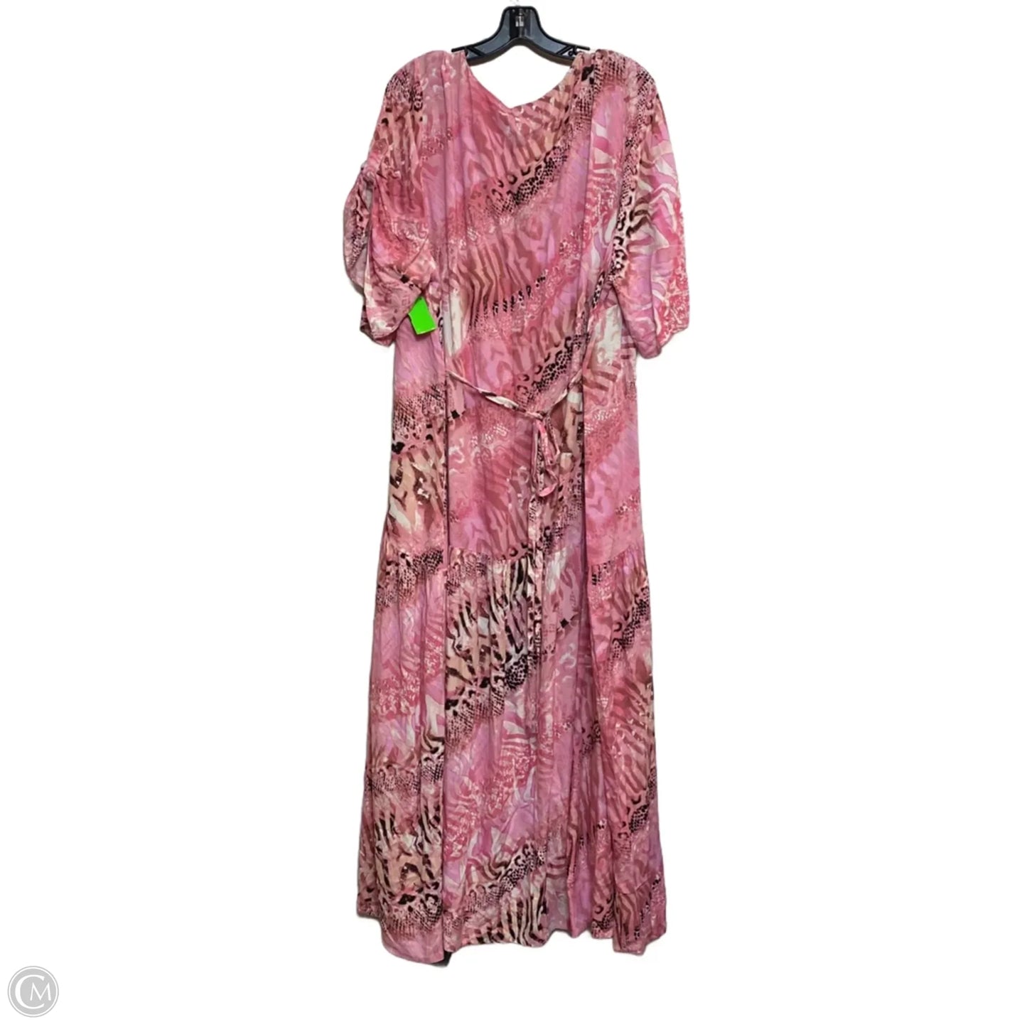 Dress Casual Midi By Avenue In Pink, Size: 4x
