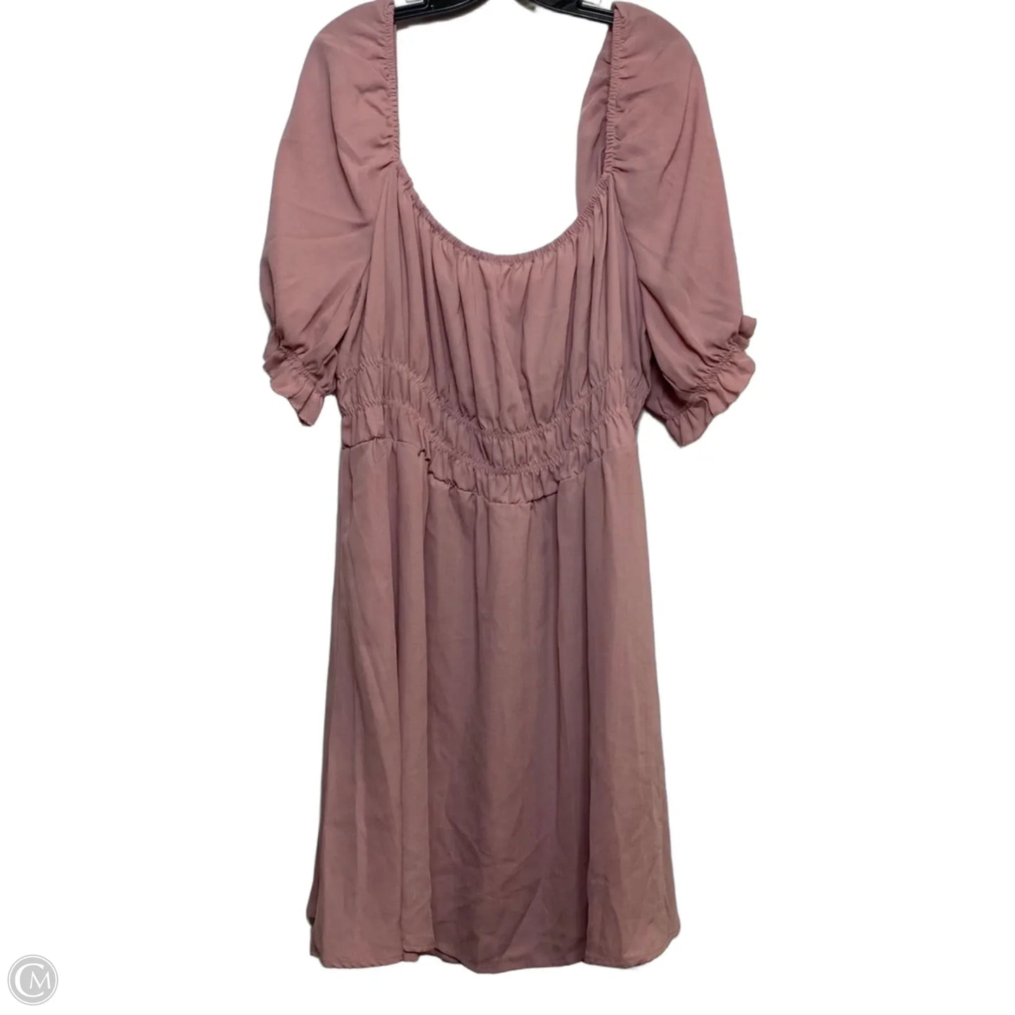 Dress Casual Short By Shein In Pink, Size: 3x