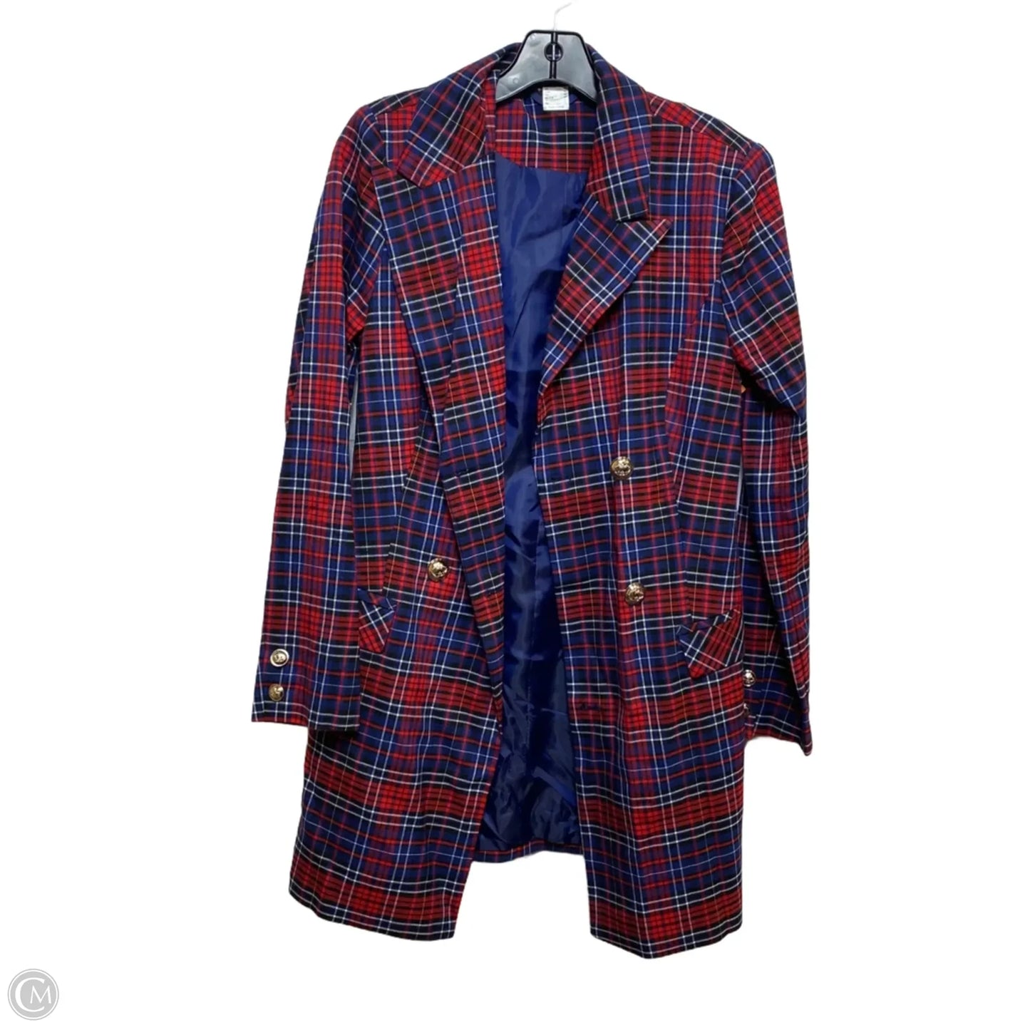 Dress Casual Short By Venus In Blue & Red, Size: M