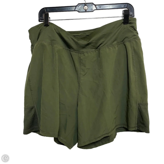Athletic Shorts By Zelos In Green, Size: 1x