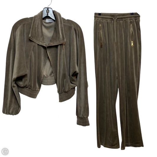 Lounge Set Pants By Love Poem In Taupe, Size: M