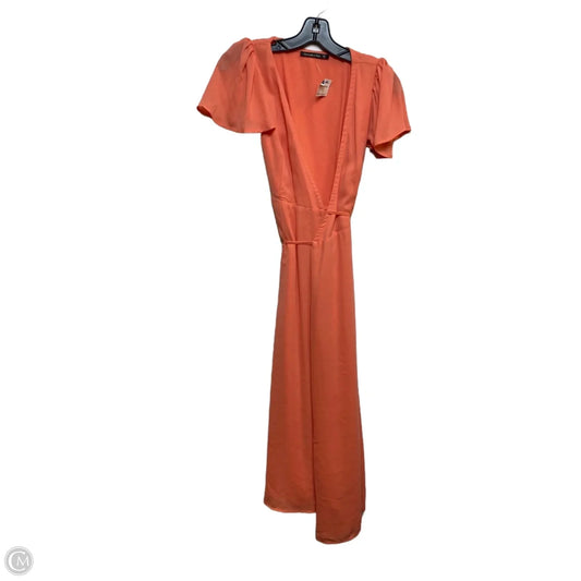 Dress Casual Maxi By Abercrombie And Fitch In Coral, Size: Xxs