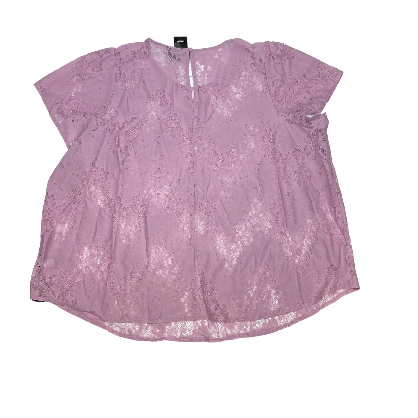 Purple Blouse Short Sleeve Torrid, Size 4x