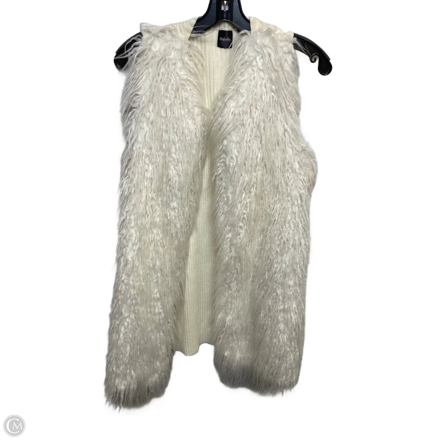 Vest Faux Fur & Sherpa By Rafaella In Cream, Size: M