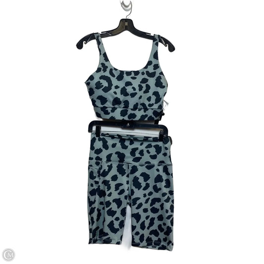 Athletic Shorts 2pc By Catherine Malandrino In Black & Green, Size: Xl