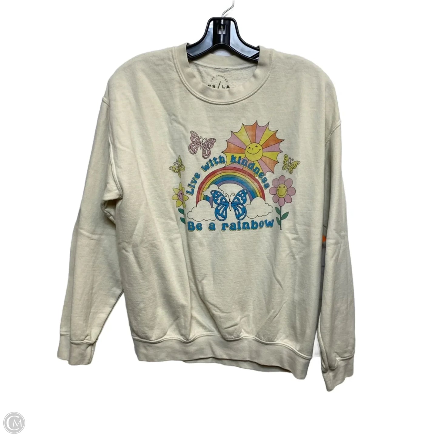 Sweatshirt Crewneck By Ps/La In Cream, Size: M