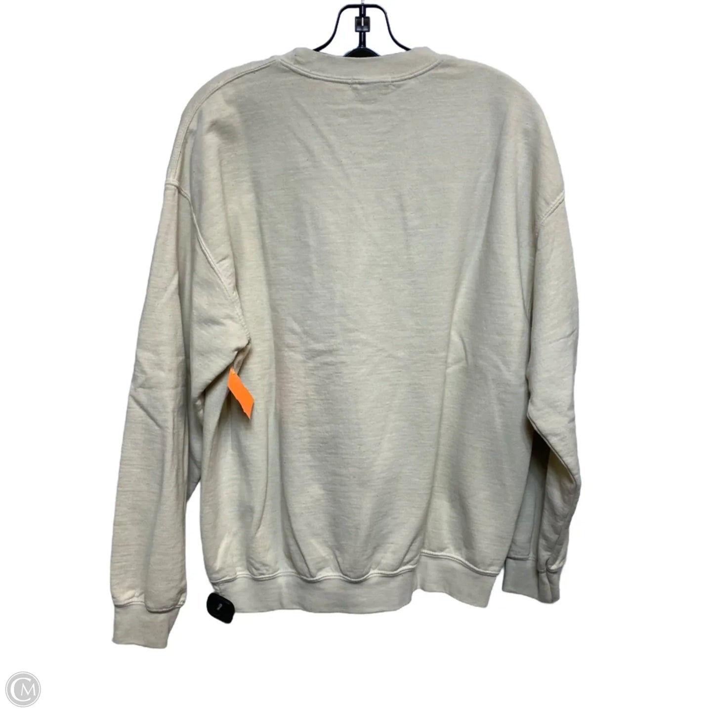 Sweatshirt Crewneck By Top Shop In Cream, Size: S