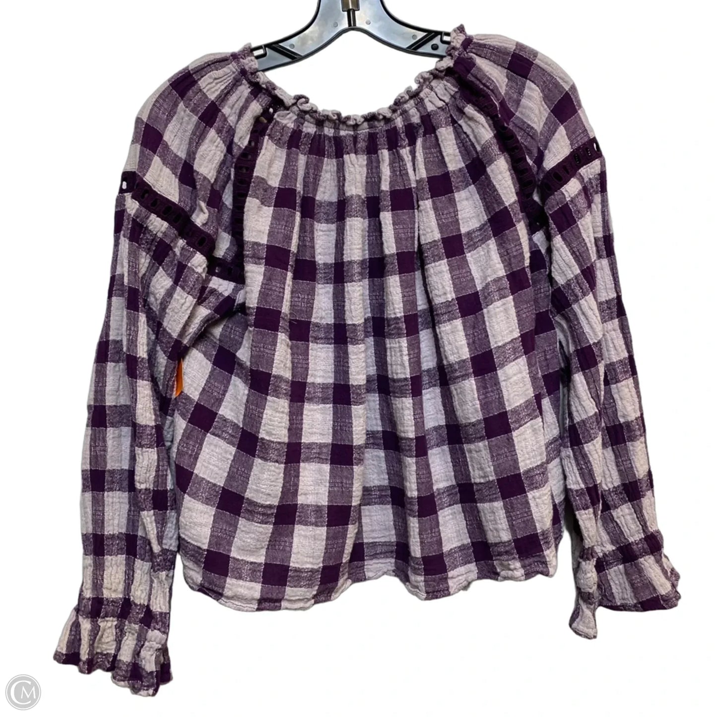 Top Long Sleeve By Free People In Purple, Size: M