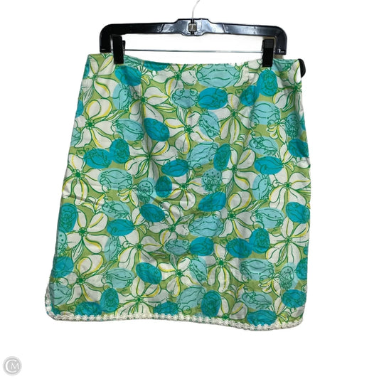 Skirt Designer By Lilly Pulitzer In Blue & Green, Size: M