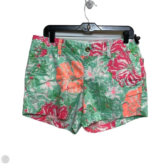 Shorts Designer By Lilly Pulitzer In Green & Pink, Size: 8