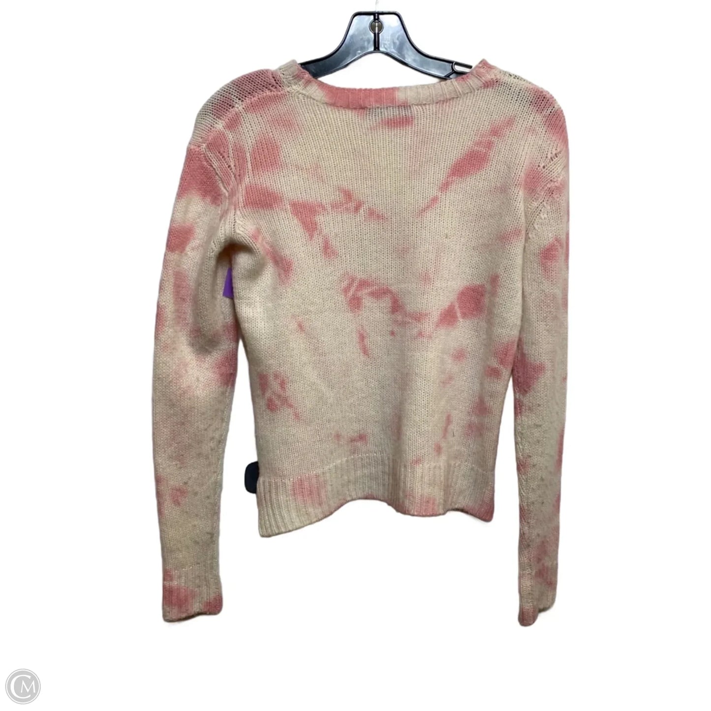 Sweater Cashmere By The Cashmere Project In Cream & Pink, Size: Xs