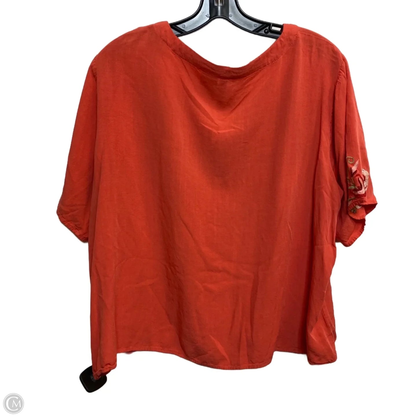 Top Short Sleeve By Forgotten Grace In Orange, Size: Xl