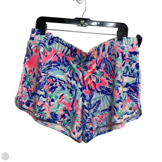 Shorts Designer By Lilly Pulitzer In Blue & Pink, Size: Xl