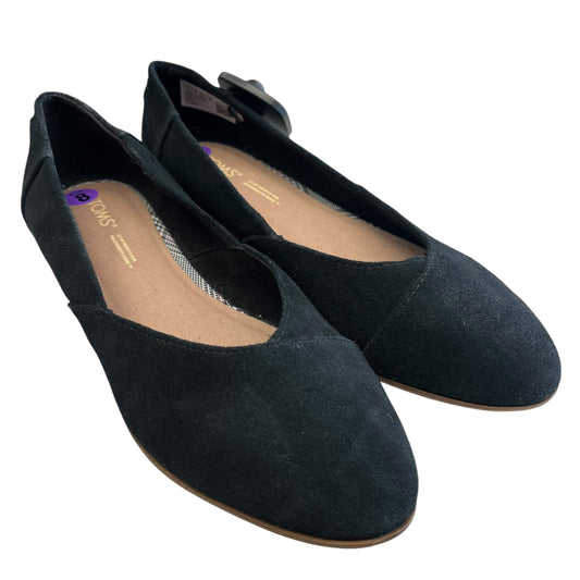 Shoes Flats By Toms In Black, Size: 8