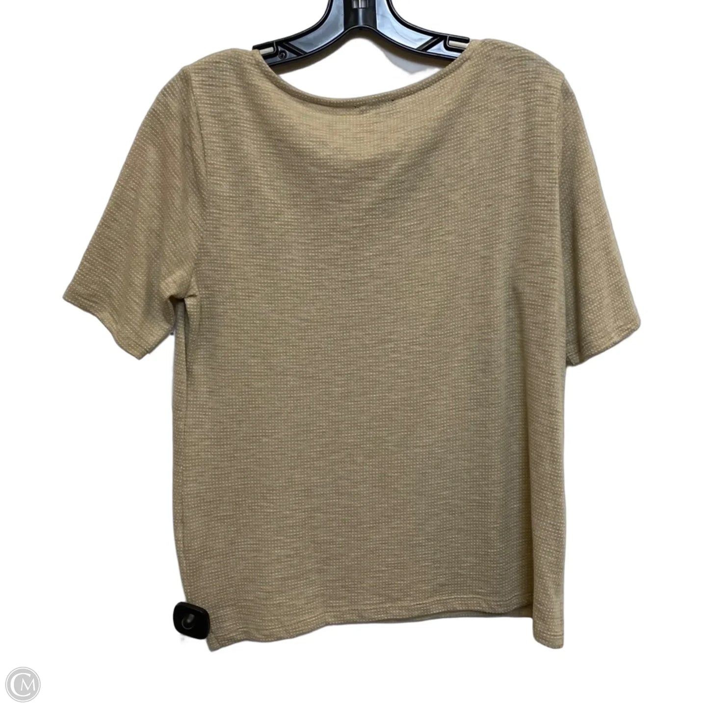 Top Short Sleeve By Talbots In Tan, Size: Mp