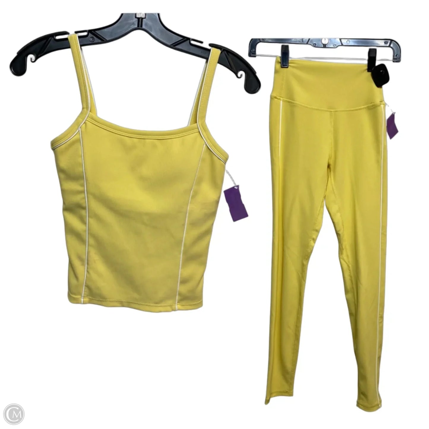 Athletic Pants 2pc By Wilo In Yellow, Size: Xs